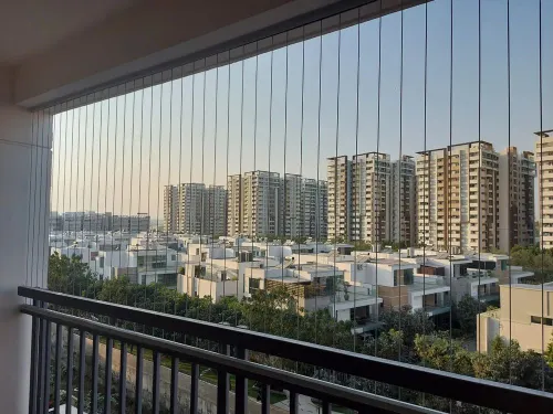 Invisible grill for home balcony safety